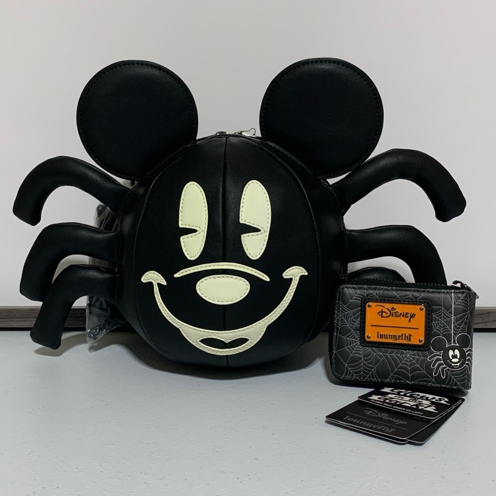 Stitch Shoppe by Loungefly Disney Mickey Mouse Spider Crossbody and Wallet
